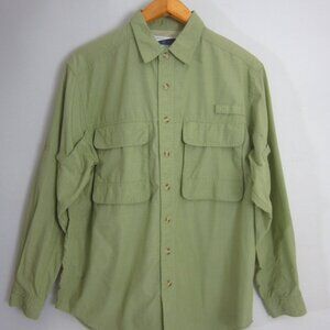 Exofficio Shirt Mens S Green Fishing Insect Shield LS Adventure Hiking Travel
